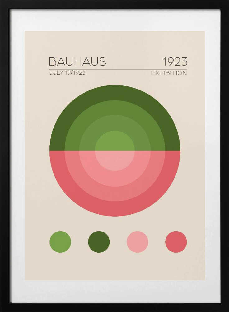 Geometric Harmony - Art Print by Emel Tunaboylu Exhibition Poster