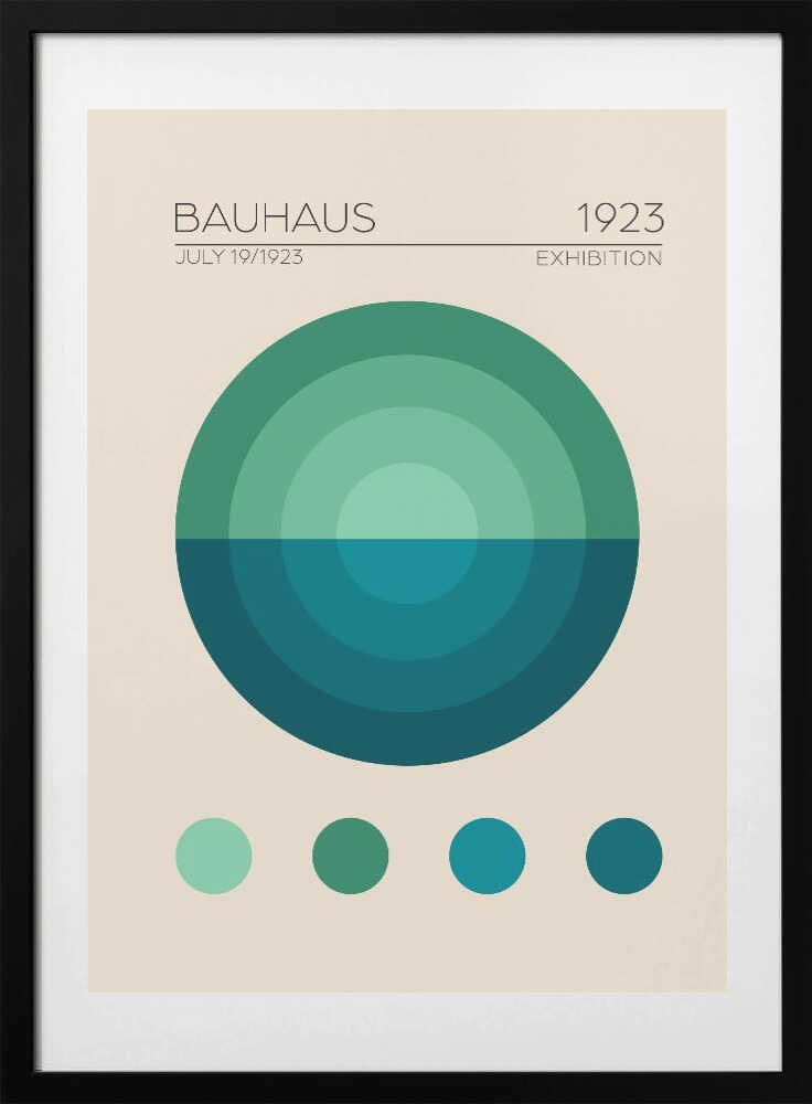 Geometric Harmony - Art Print by Emel Tunaboylu Exhibition Poster