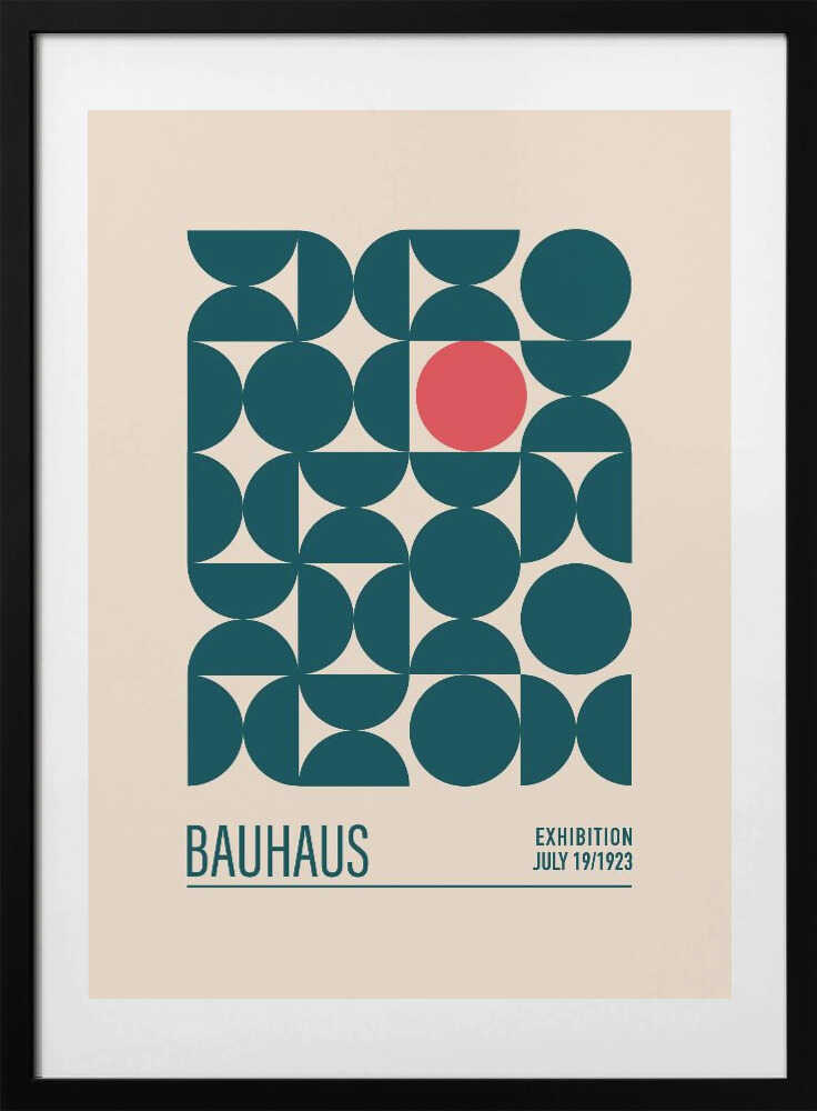 Geometric Harmony - Art Print by Emel Tunaboylu Exhibition Poster