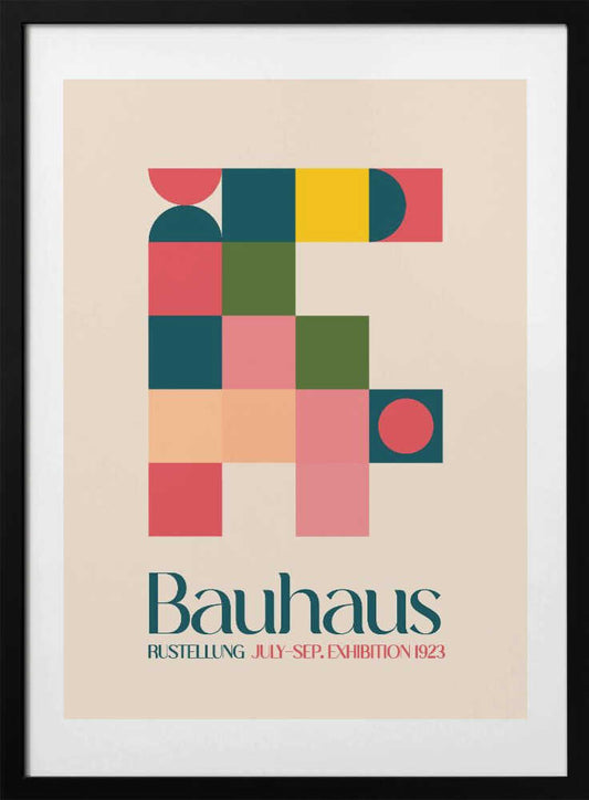 Bauhaus Geometry - Art Print by Emel Tunaboylu Exhibition Poster