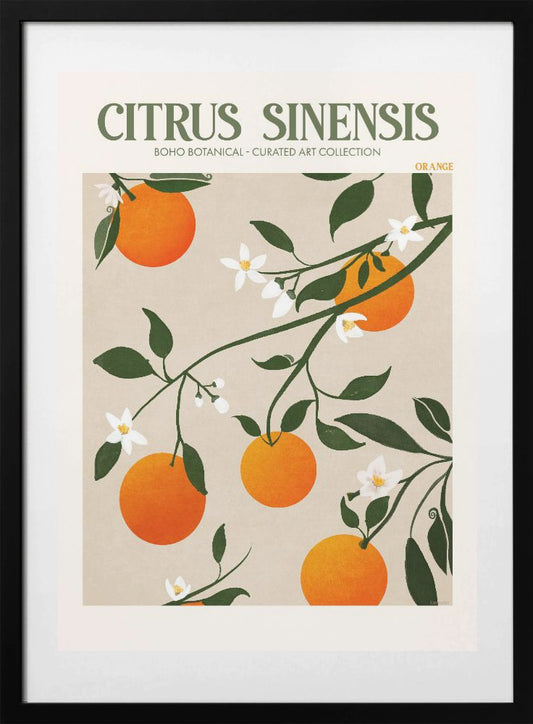 Orange Elegance - Art Print by Emel Tunaboylu