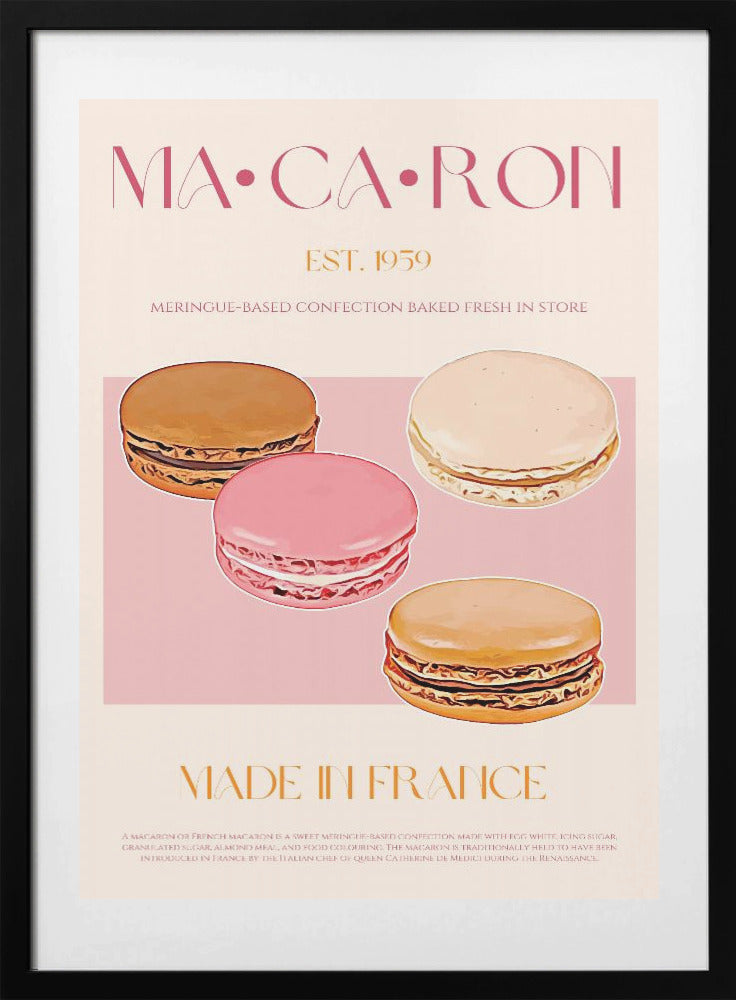 French Macaron Delight - Art Print by Nazma Khokhar