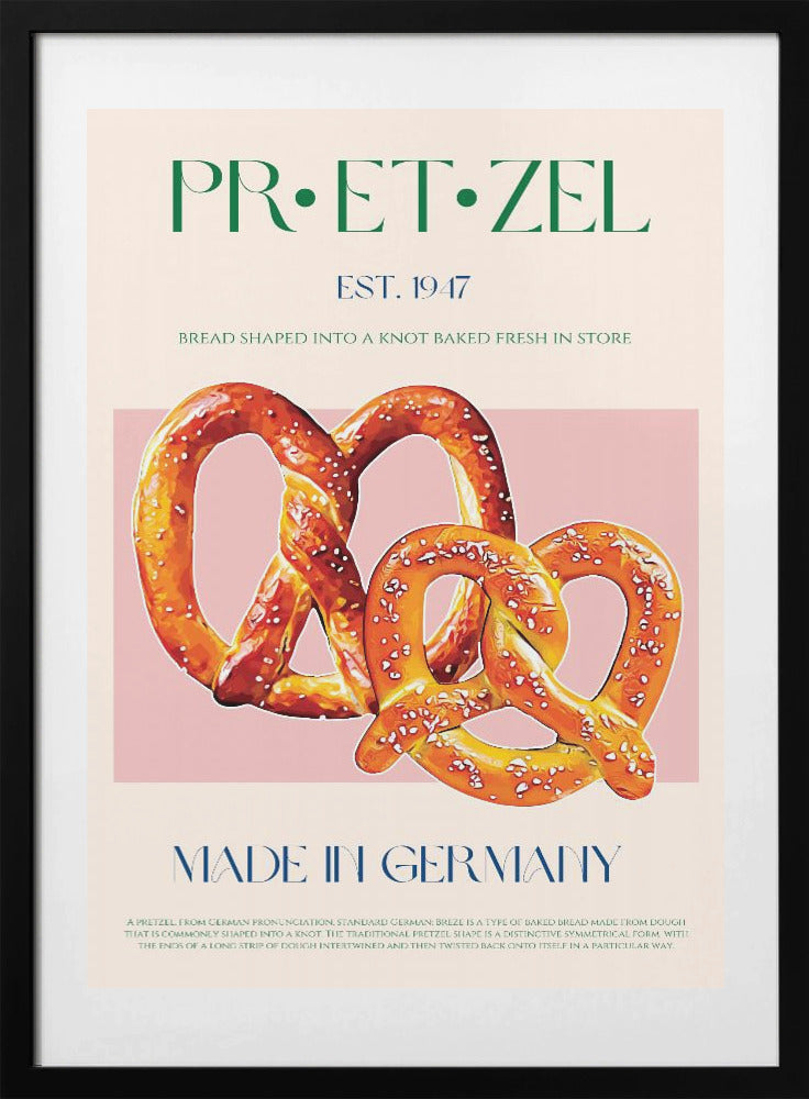 Pretzel Delight - Art Print by Nazma Khokhar