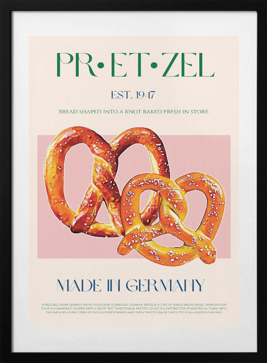 Pretzel Delight - Art Print by Nazma Khokhar