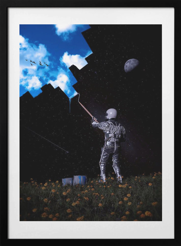 Hello Blue Sky - Art Print by Nicebleed