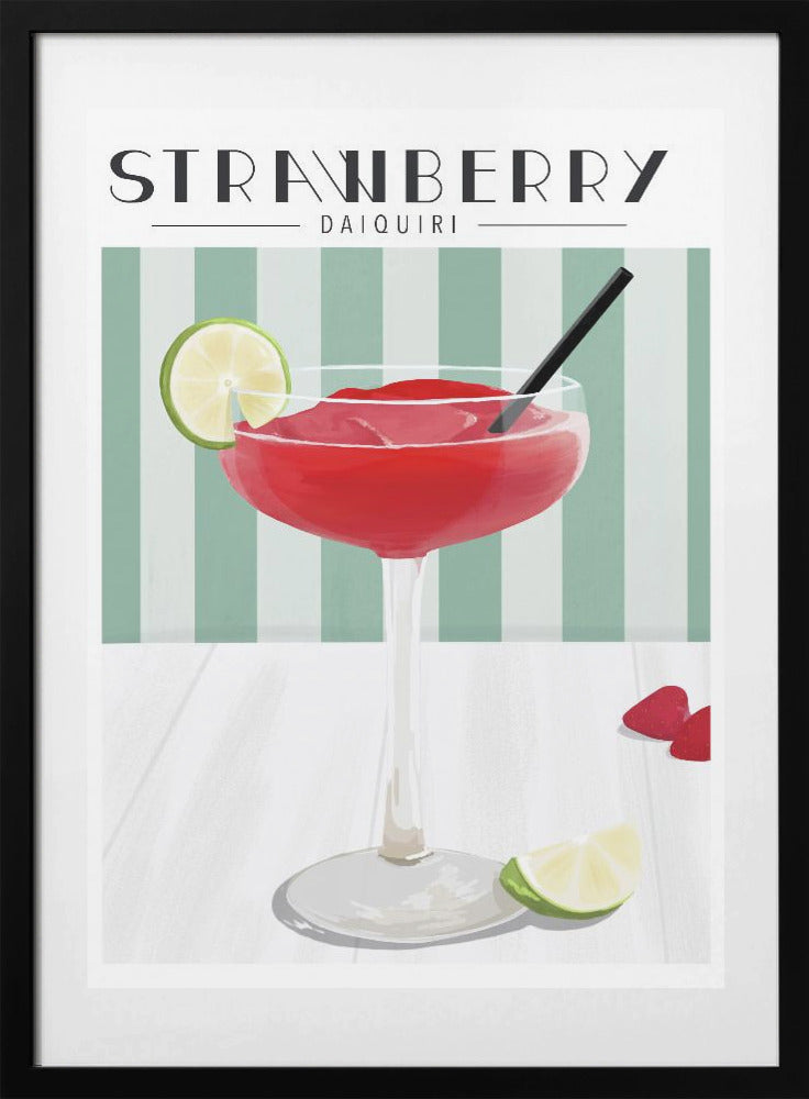 Strawberry Daiquiri - Art Print by ByKammille
