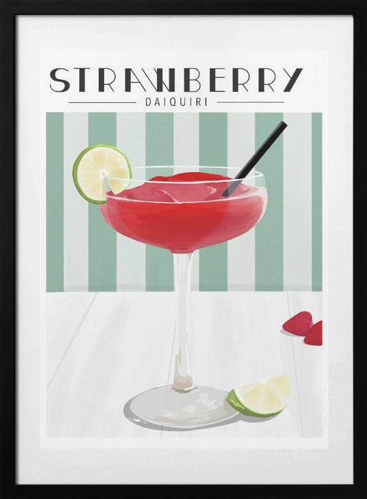 Strawberry Daiquiri - Art Print by ByKammille