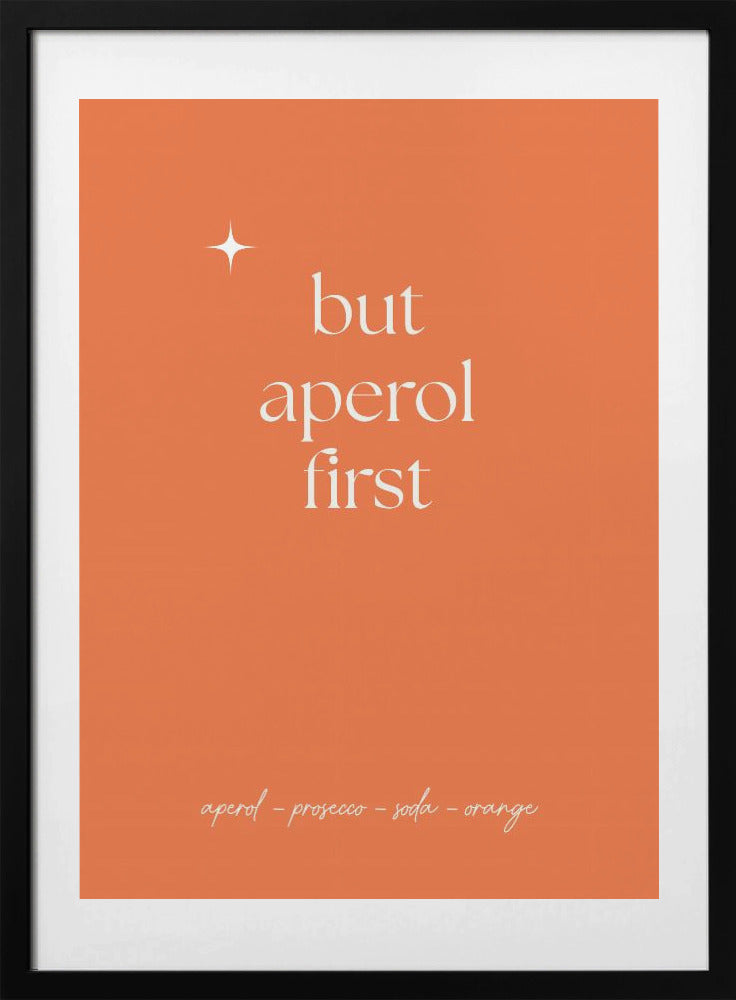 Aperol - Art Print by Anne-Marie Volfova