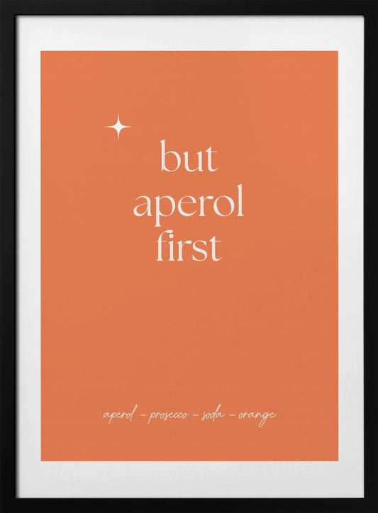 Aperol - Art Print by Anne-Marie Volfova