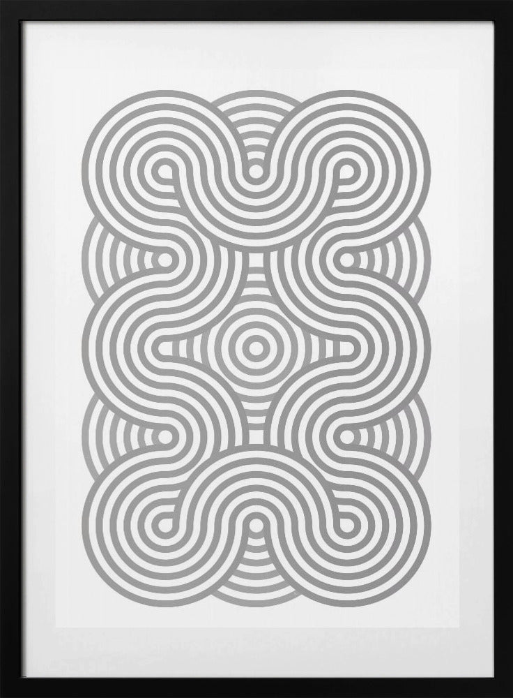 Interwoven Circles - Art Print by Martina