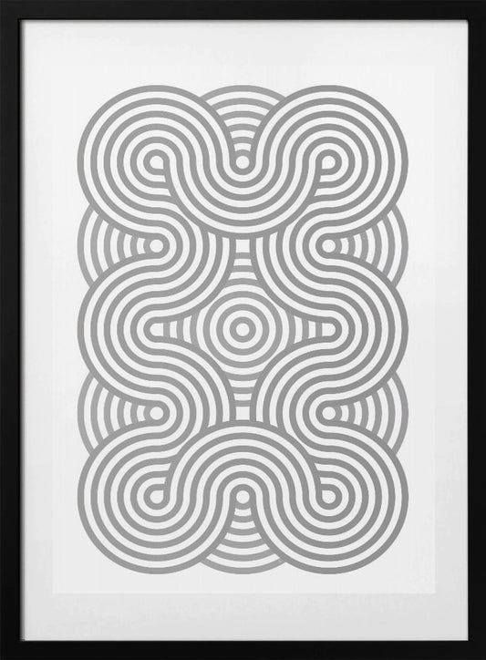 Interwoven Circles - Art Print by Martina