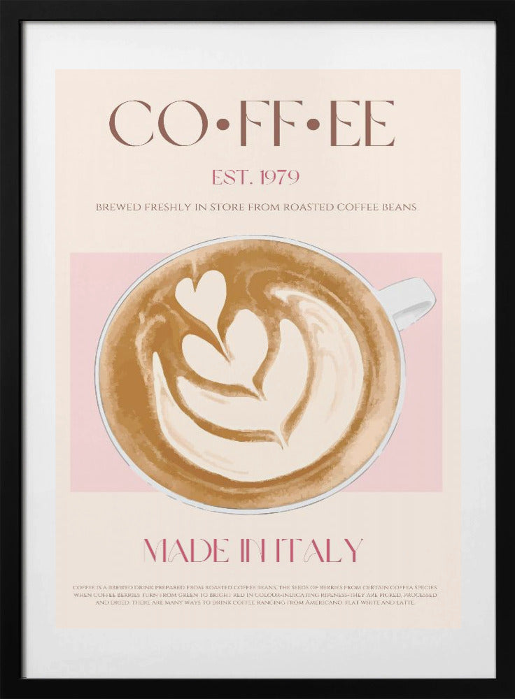 Italian Coffee - Art Print by Nazma Khokhar