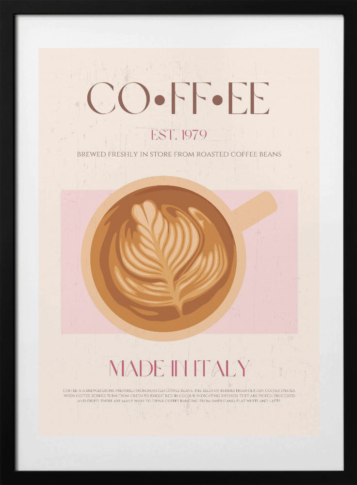 Italian Coffee - Art Print by Nazma Khokhar