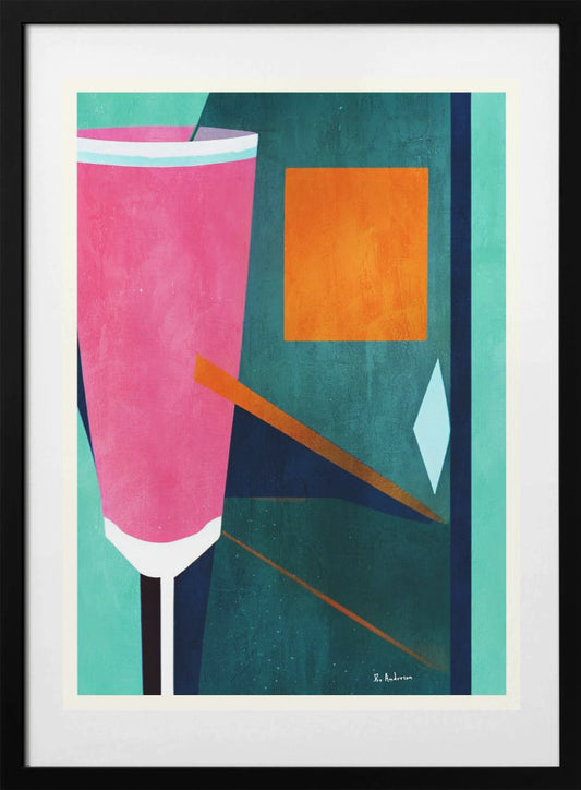 Mon Petite Crement Rosé - Art Print by Bo Anderson