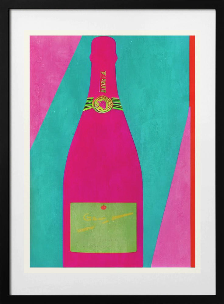 Pink Champagne - Art Print by Bo Anderson