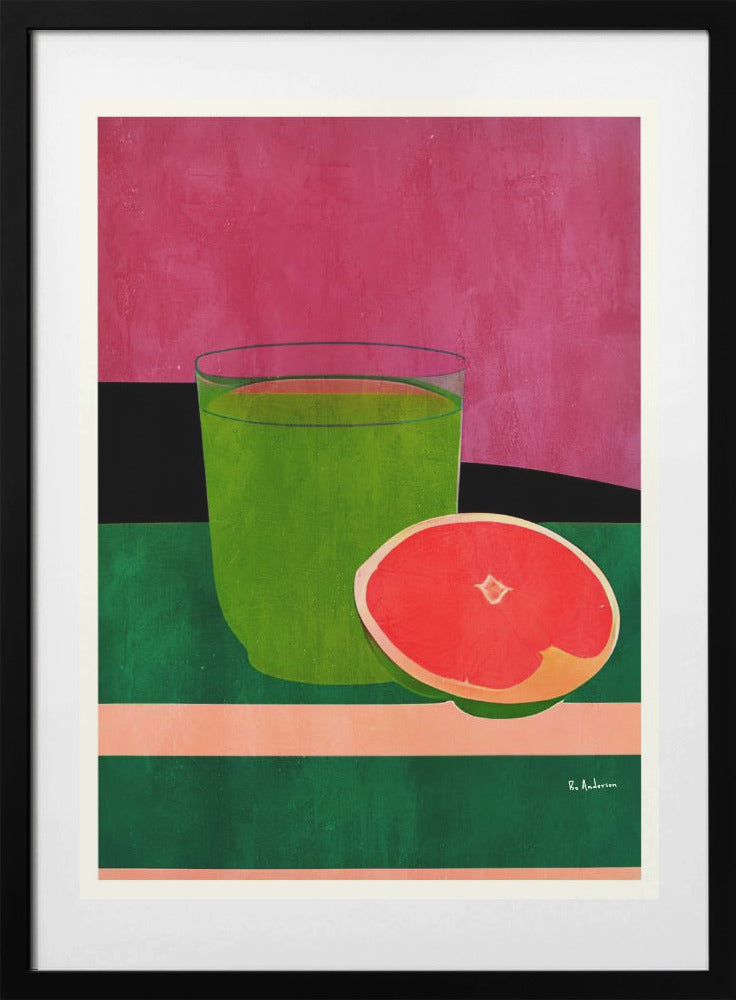 Pink, Little Grapefruit - Art Print by Bo Anderson