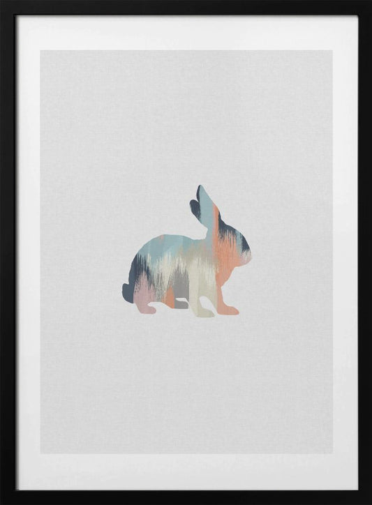 Pastel Rabbit - Art Print by Orara Studio