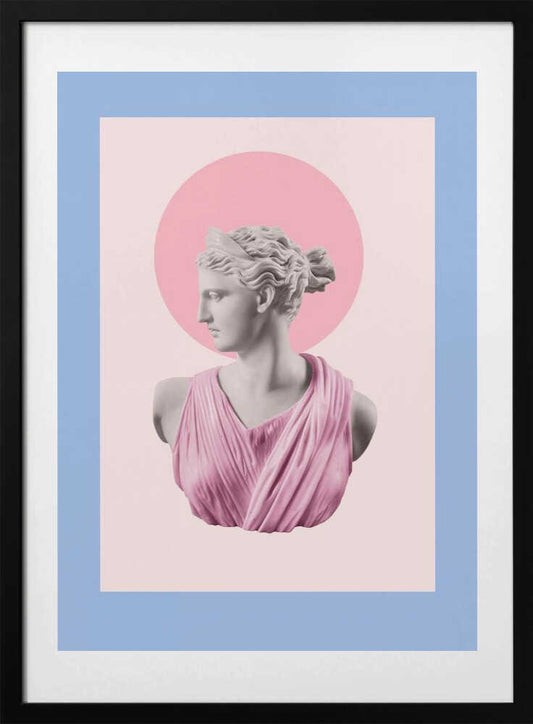 Artemispowderbluepink Ratioiso - Art Print by Talitha McQueen