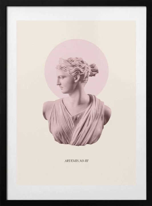 Pink Artemis with Halo - Art Print by Talitha McQueen