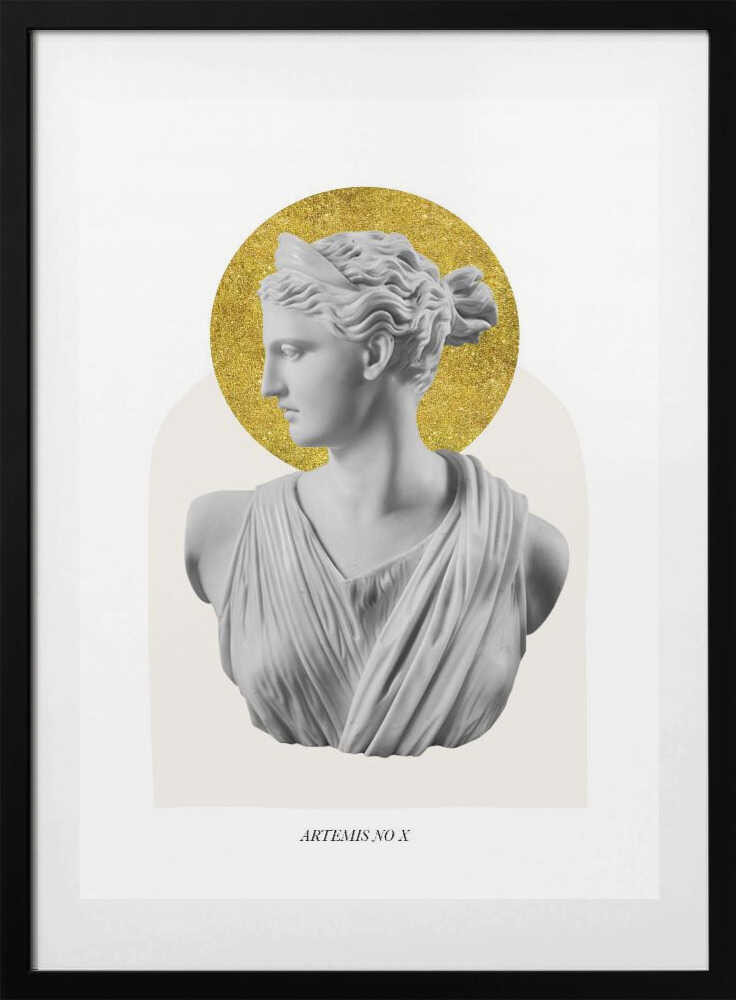Gold Artemis Goddess - Art Print by Talitha McQueen