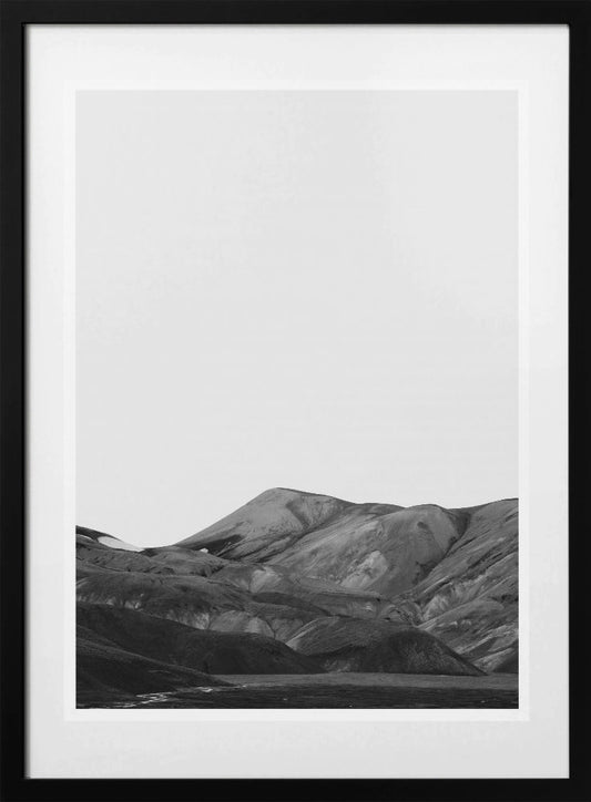 Monochrome Mountains - Art Print by THE MIUUS STUDIO
