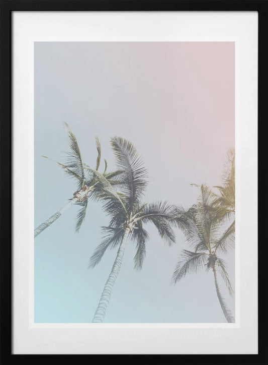 Pastel Palms Bliss - Art Print by THE MIUUS STUDIO