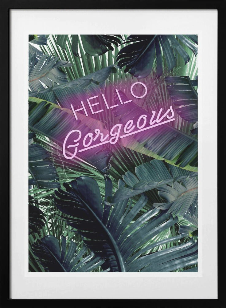 Neon Jungle Greeting - Art Print by THE MIUUS STUDIO