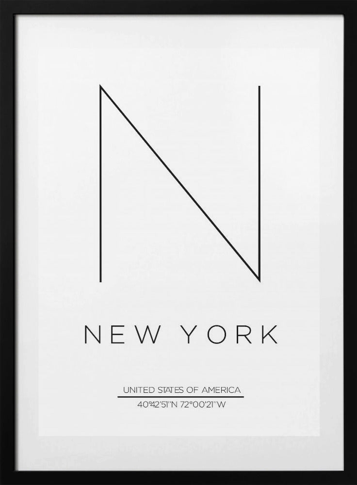 Minimalist NYC Design - Art Print by THE MIUUS STUDIO