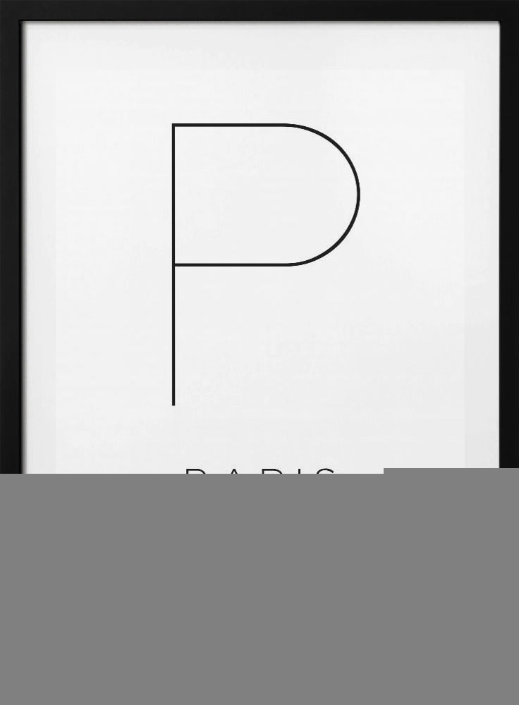 P: Paris Coordinates - Art Print by THE MIUUS STUDIO