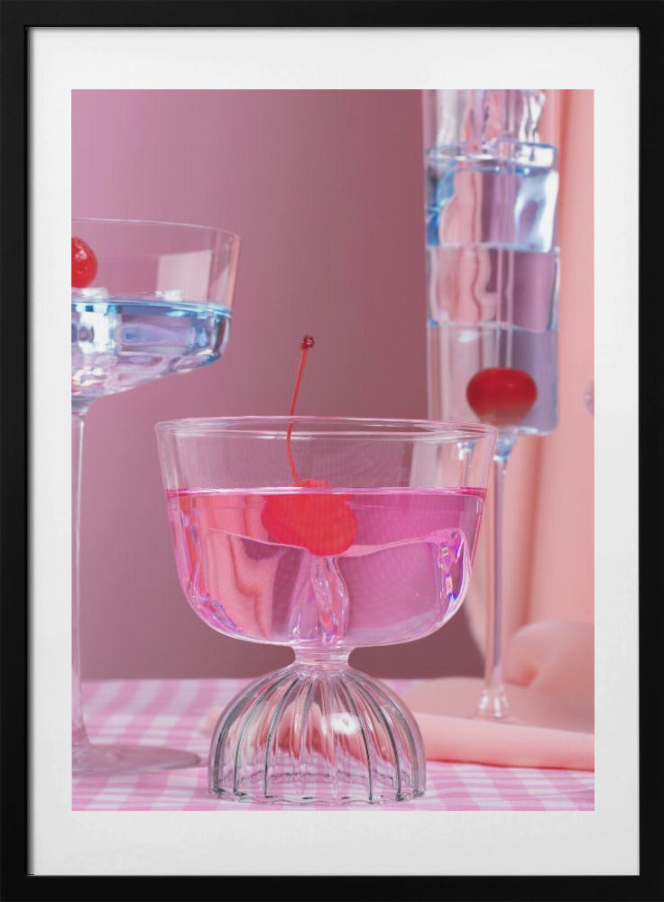 Pink party - Art Print by Julia Ramiro