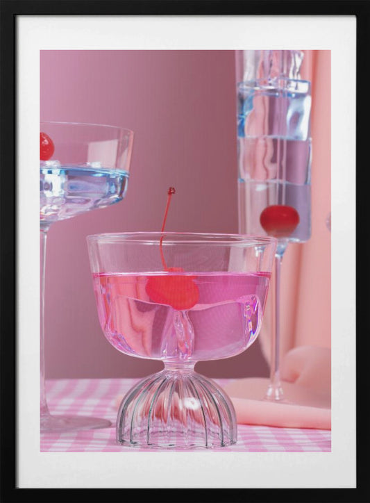 Pink party - Art Print by Julia Ramiro