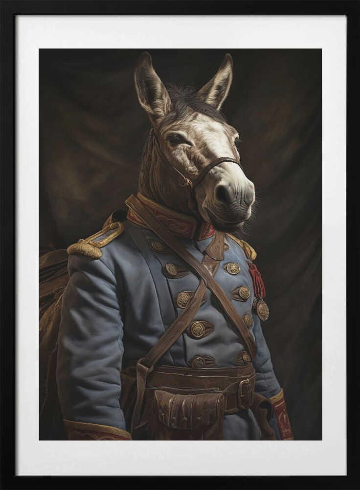Donkey In Costume 2 - Art Print by Bilge Paksoylu