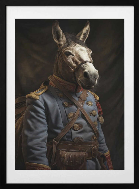 Donkey In Costume 2 - Art Print by Bilge Paksoylu