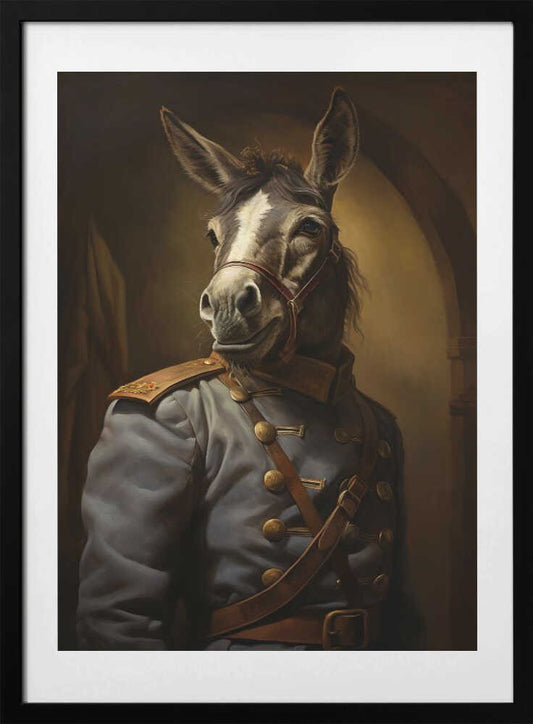 Donkey In Costume 3 - Art Print by Bilge Paksoylu