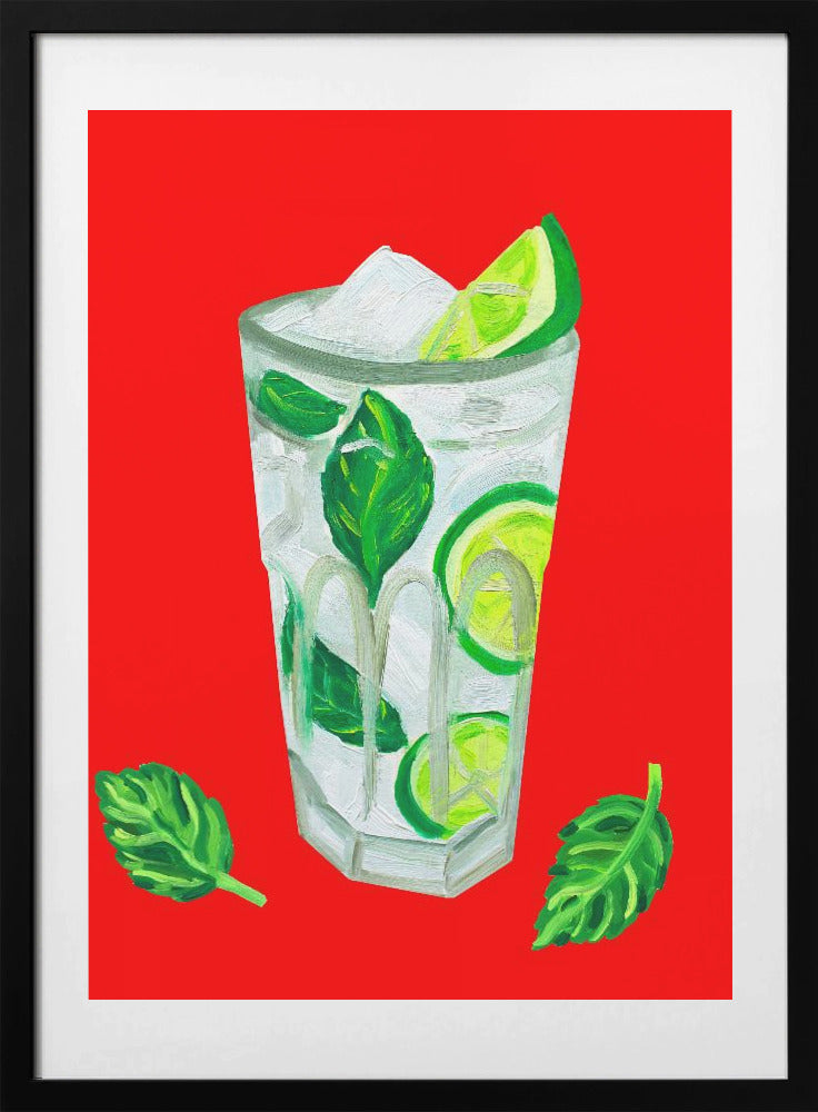 Mojito Extra Mint - Art Print by Alice Straker