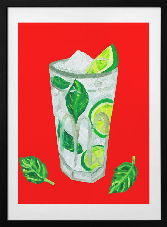 Mojito Extra Mint - Art Print by Alice Straker