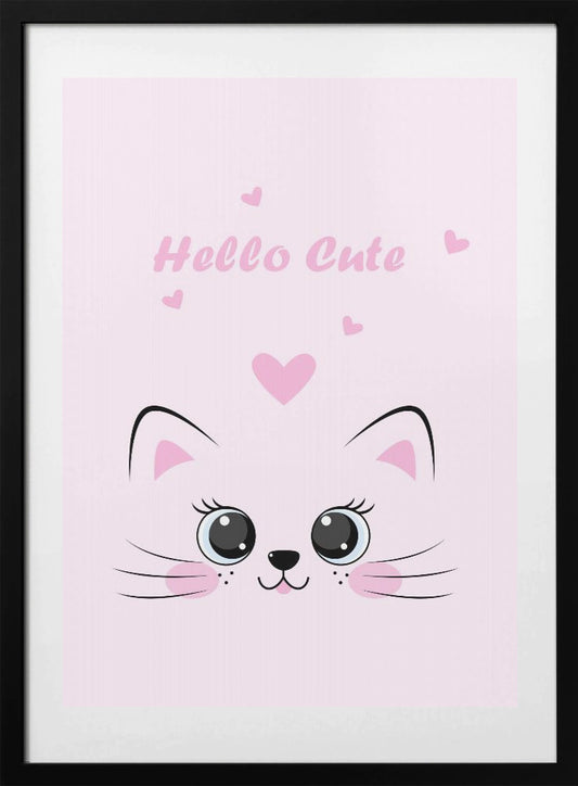 Pink Cat - Art Print by Xuan Thai