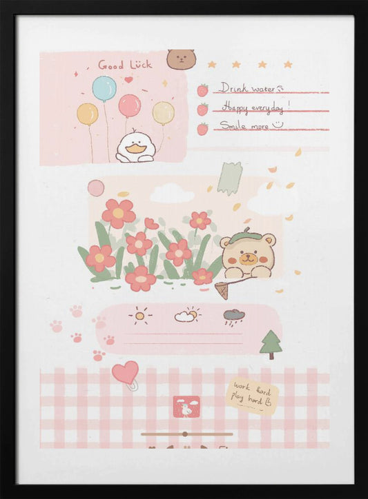 Lovely Notebook - Art Print by Xuan Thai