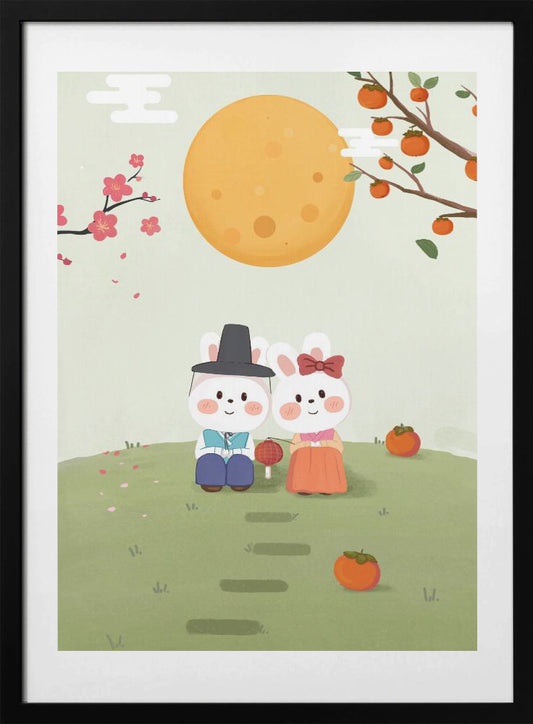 Happy Mid Autumn Festival Tradition - Art Print by Xuan Thai