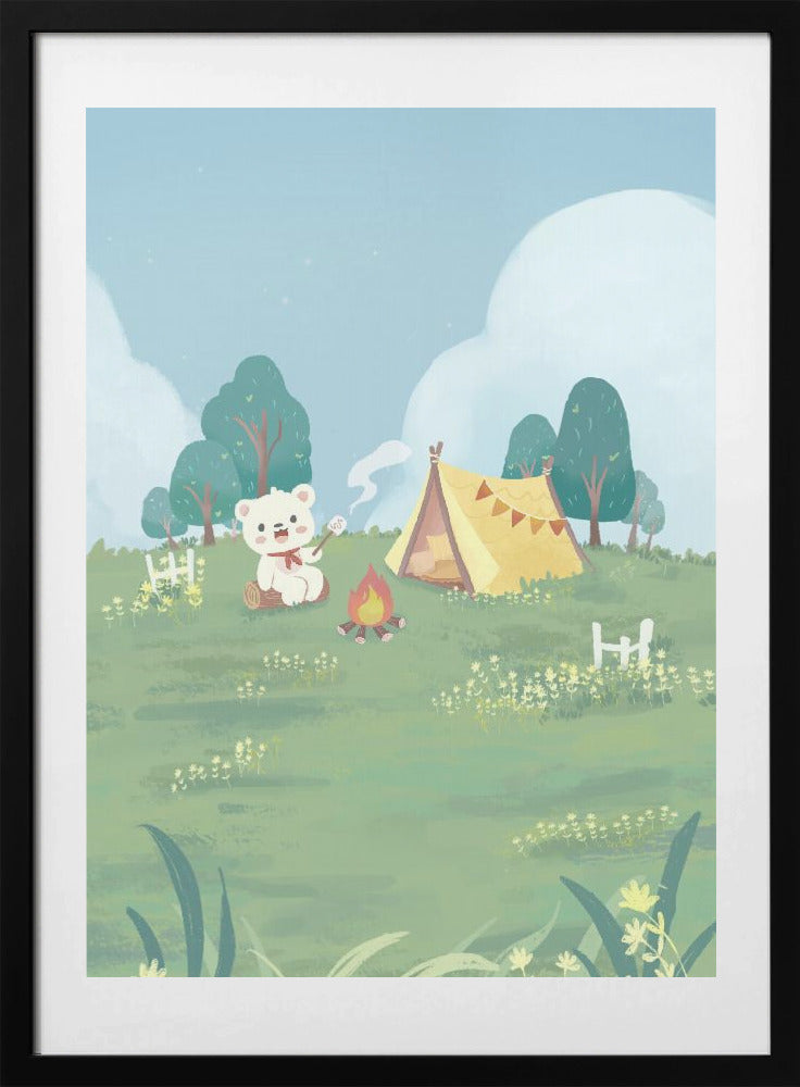 Bear's Picnic Day Out - Art Print by Xuan Thai