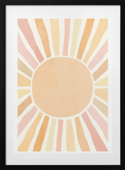 Boho sun - Art Print by Sarah Manovski