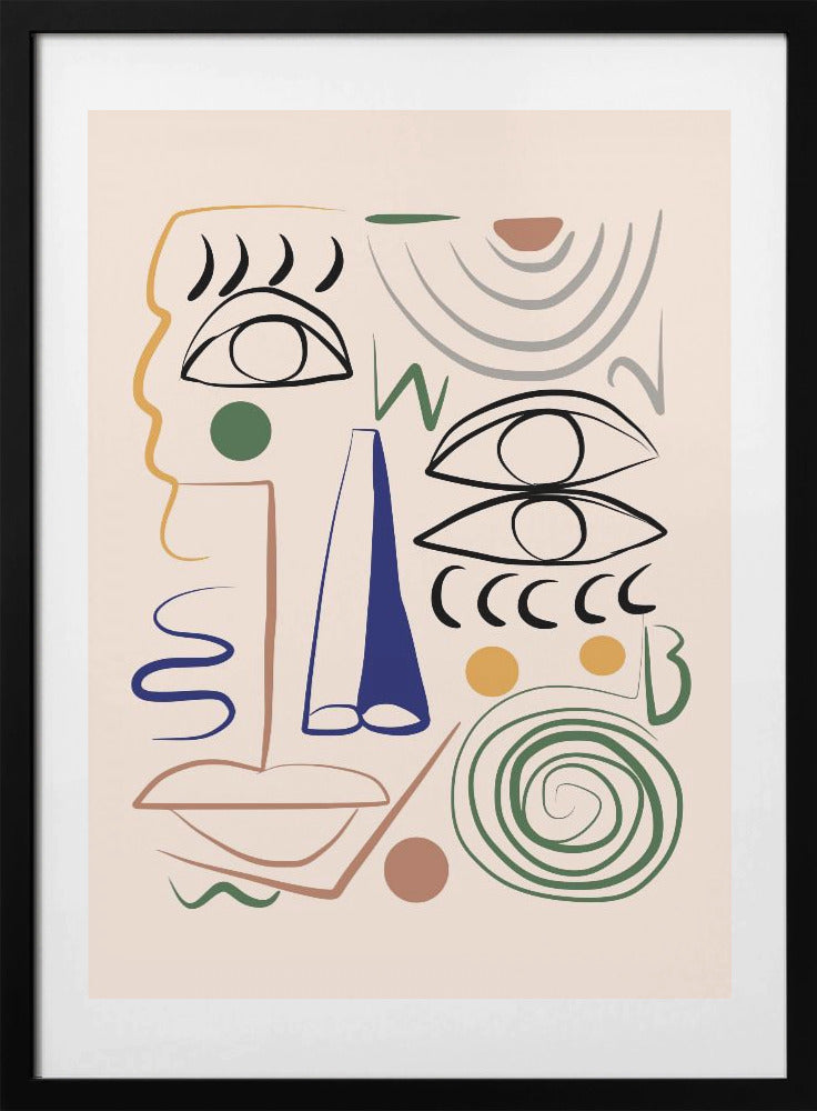 Line Art Bizarre - Art Print by Little Dean