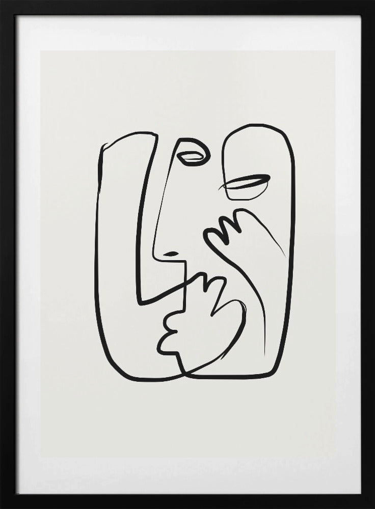 Whimsical Faces - Art Print by Little Dean