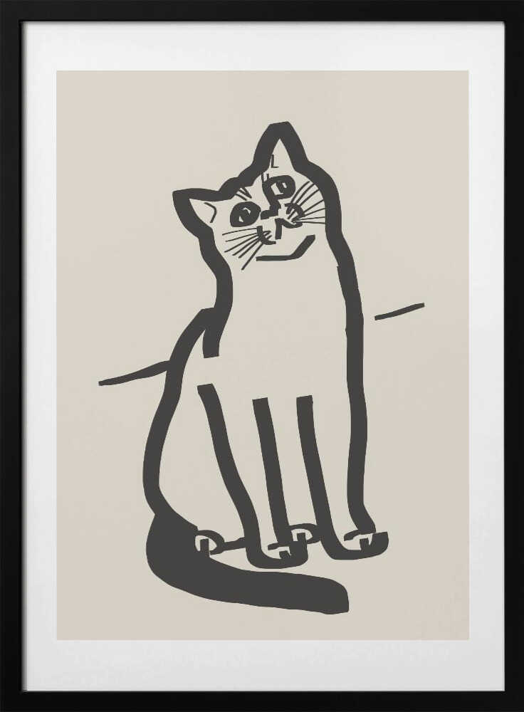 Whiskered Wonder - Art Print by Little Dean