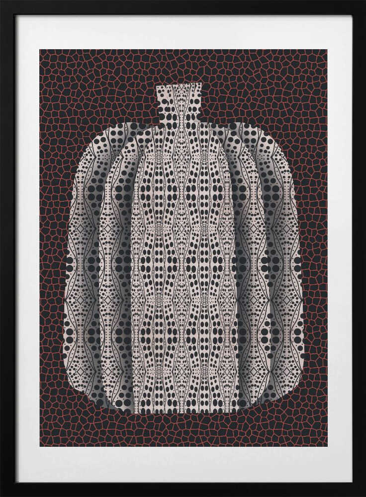 Polka Dot Pumpkin - Art Print by Little Dean