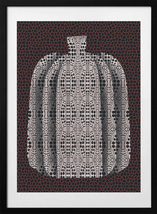 Polka Dot Pumpkin - Art Print by Little Dean