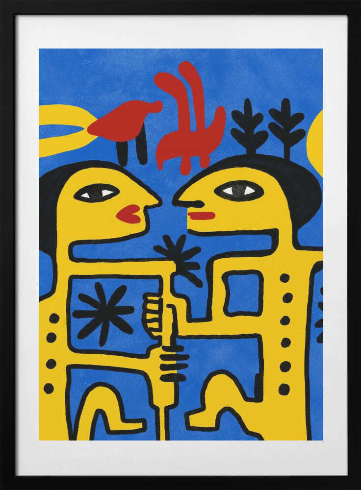 Whimsical Connection - Art Print by Little Dean