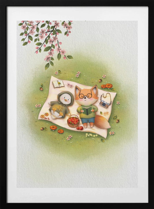 Picnic On the Grass - Art Print by Xuan Thai