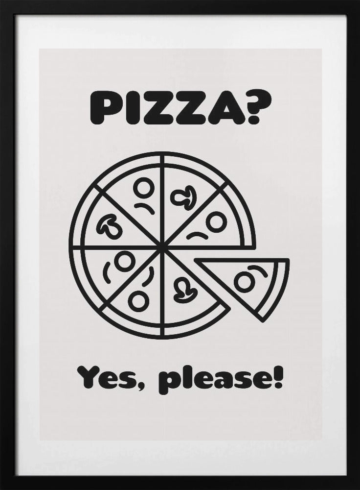 Pizza - Art Print by FINE FINE STUFF