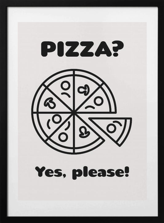 Pizza - Art Print by FINE FINE STUFF